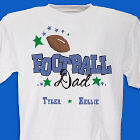Custom Printed Football Parent T-Shirt